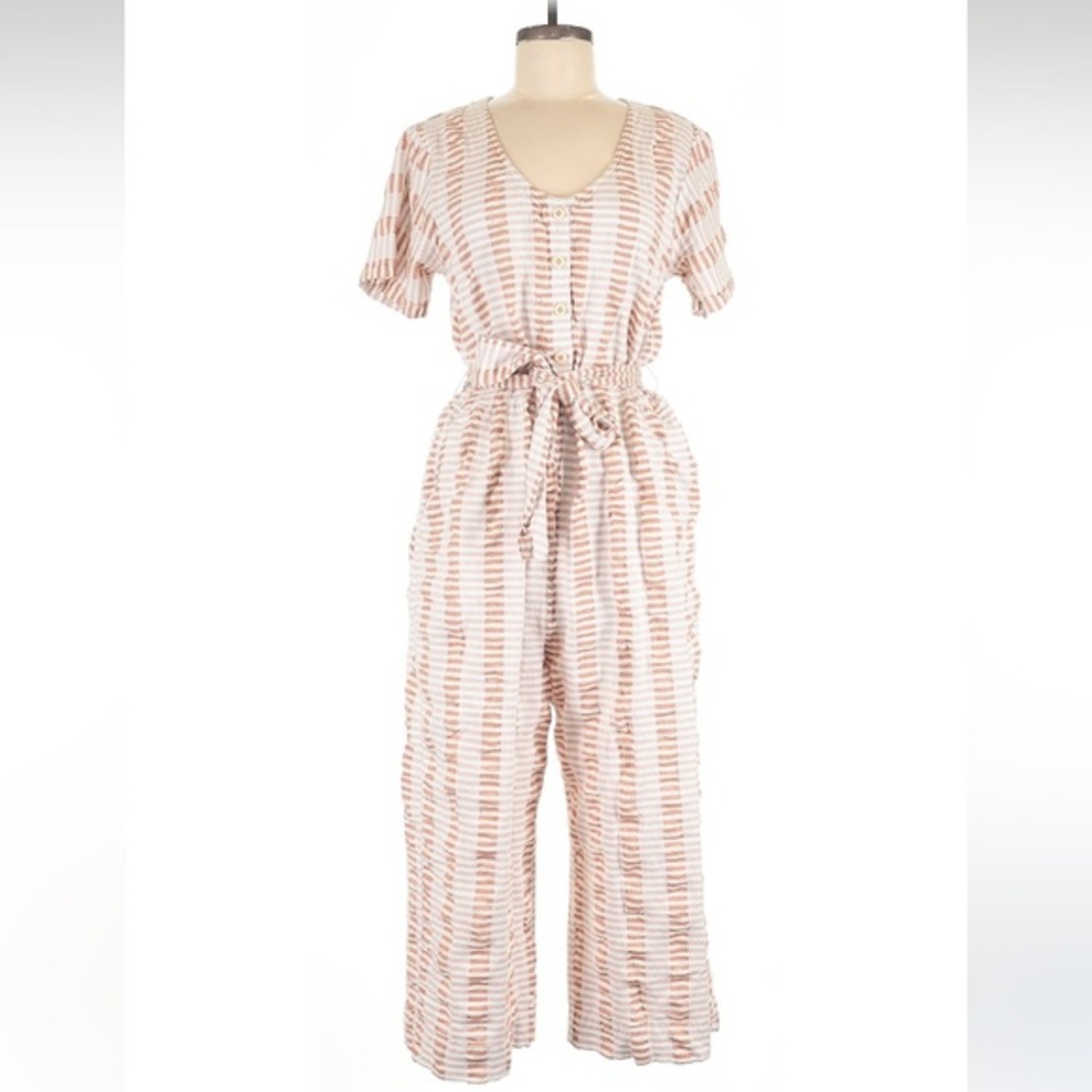 Ace & Jig Cotton Stripped Jumpsuit Romper Play suit  size M medium